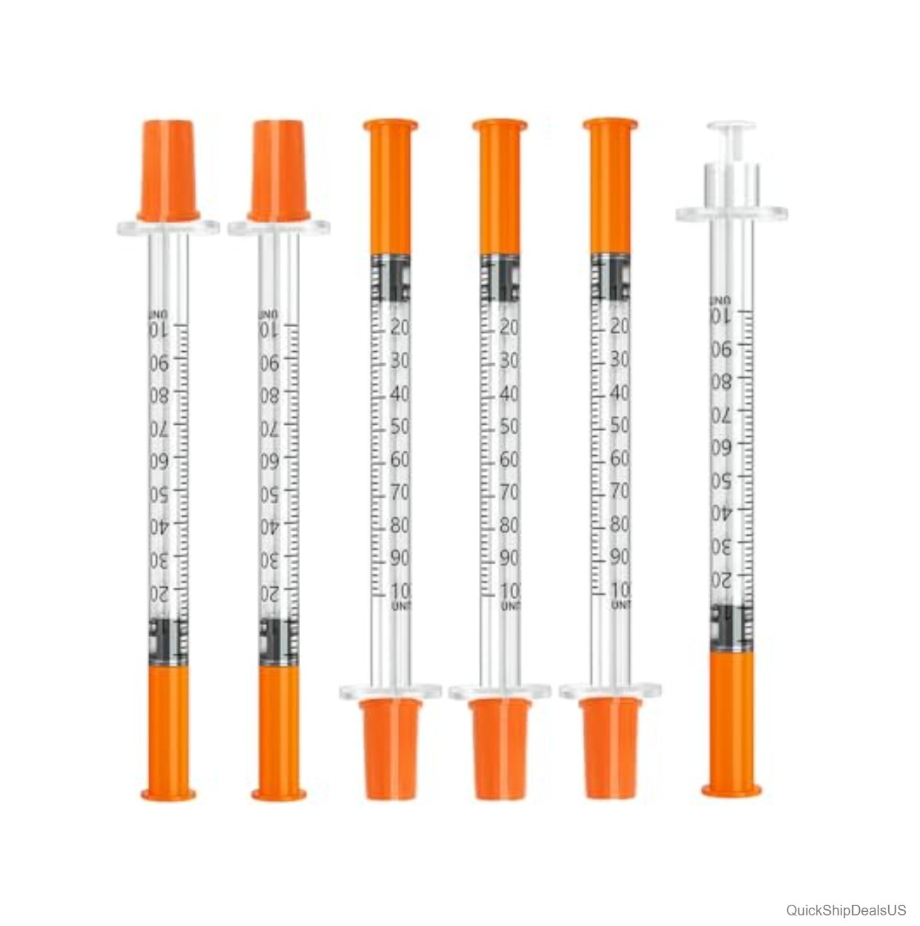 1ml 31G 5/16 Inch Syringes Individually Wrapped Lab Liquid Measurement 100 Pack
