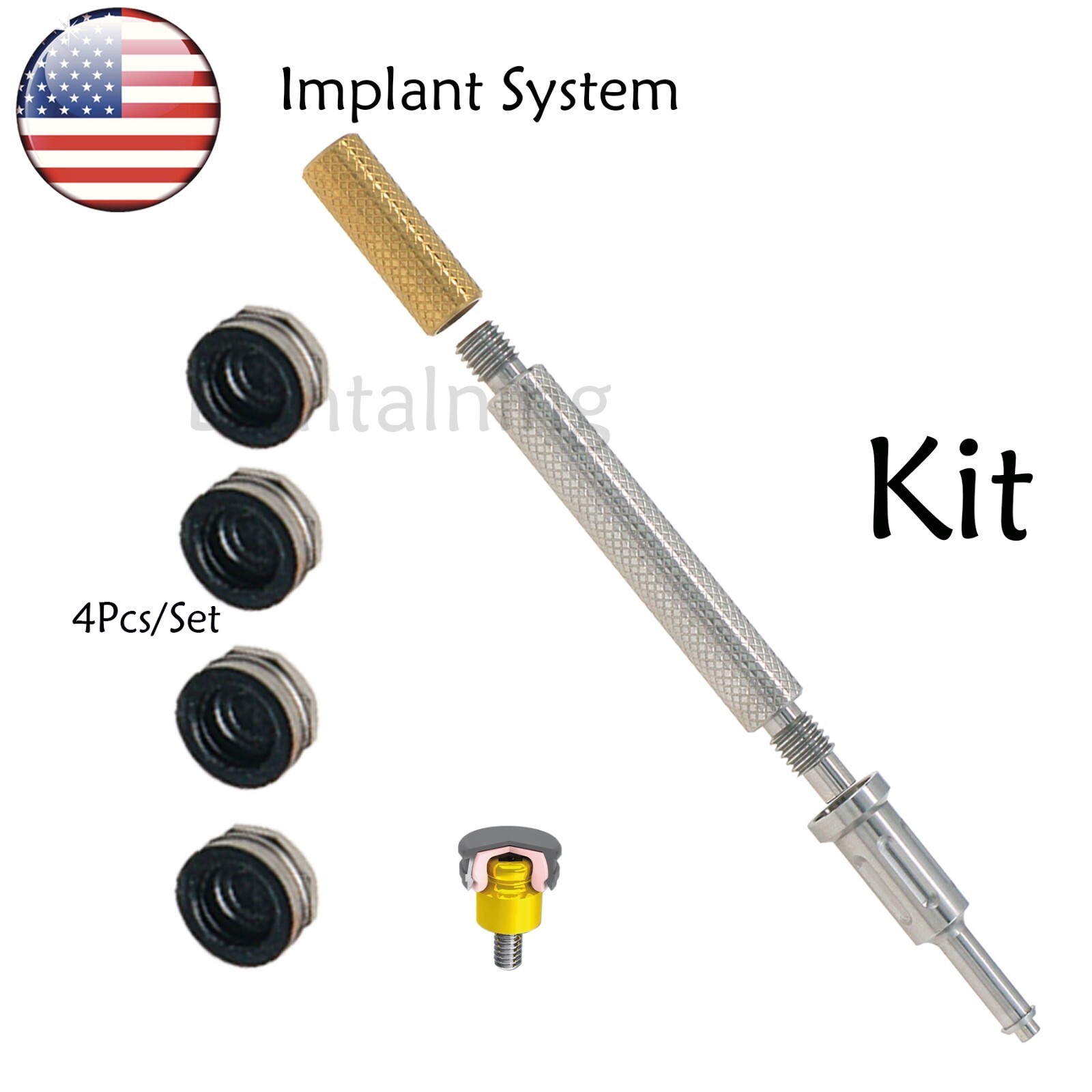 US Dental Overdenture Implant Abutment Locator Sys For Hiossen Regular 3/4/5.0mm