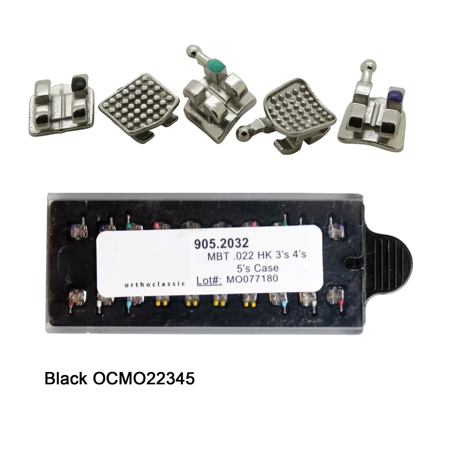 Dental Orthodontic Brackets Braces MIM Metal Mini Roth MBT 018 022 345 Hooks