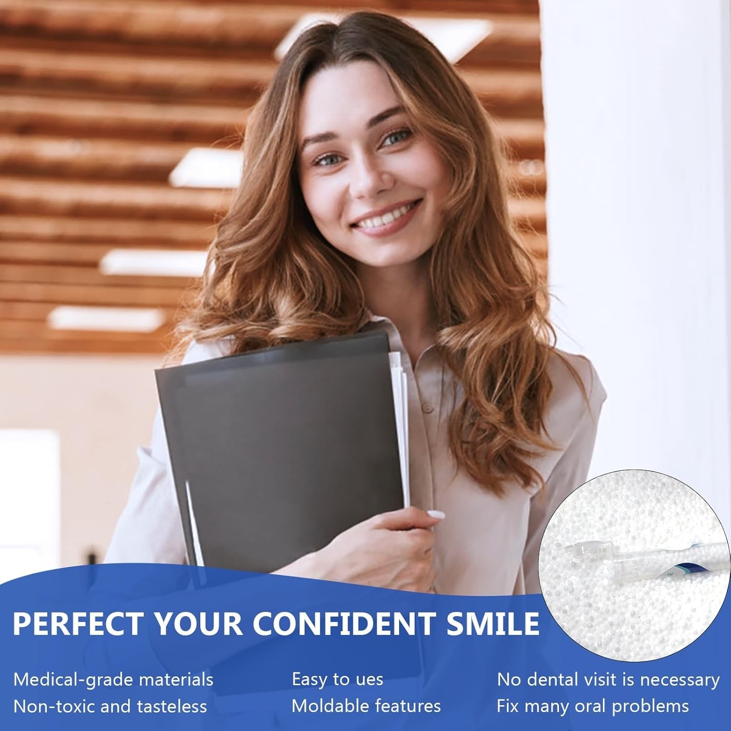 Tooth Replacement Missing Teeth, Teeth Filling Kit Permanent with Tool BEST ONE