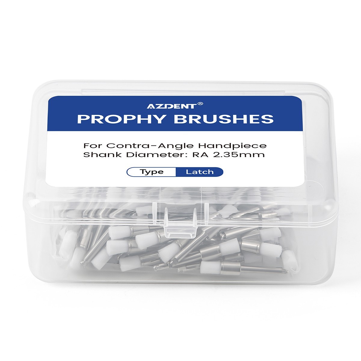 100Pcs/Box Dental Nylon Materials Closure Flat Polishing Prophylaxis Brushes