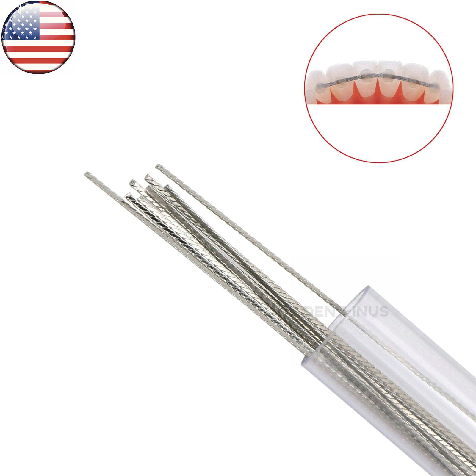 US Dental Orthodontic Retainer Wire Stainless Steel Flat Lingual 0.010″x0.028″
