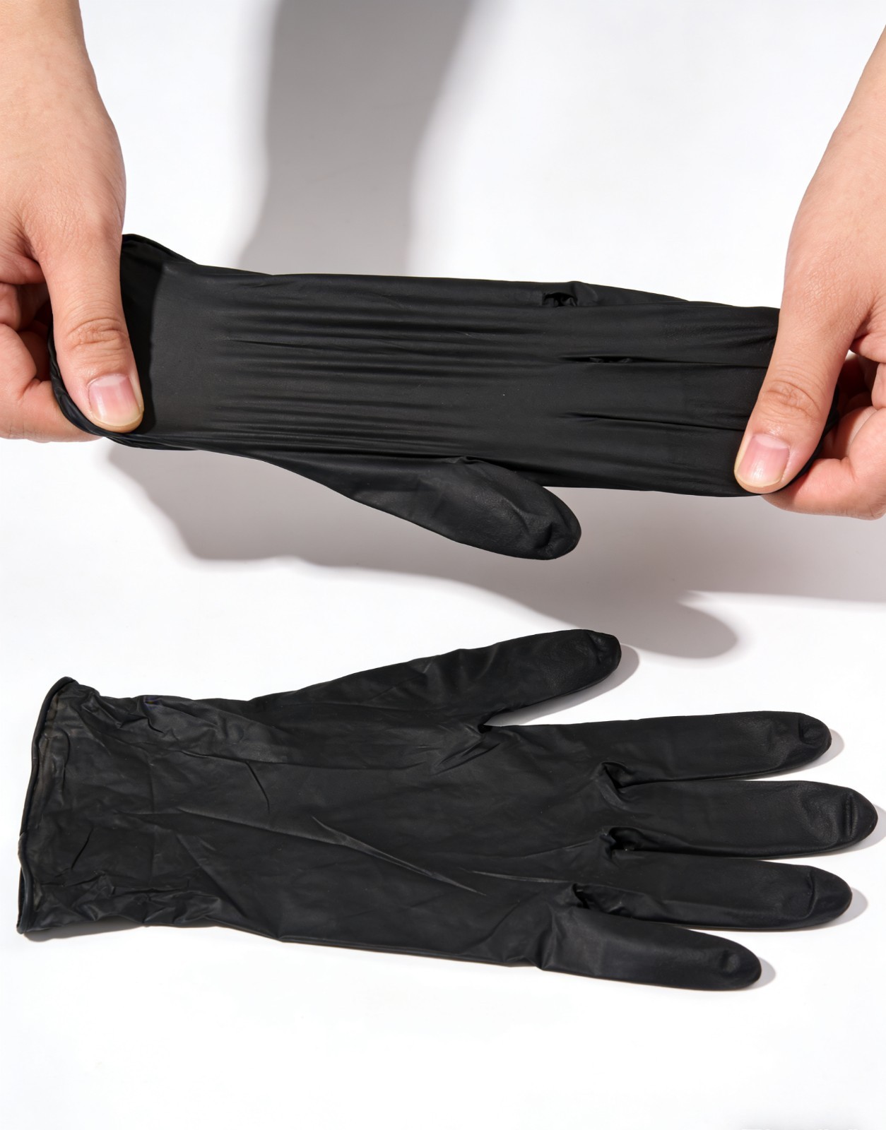 1000Pcs Black Vinyl Exam Gloves Latex Powder Free Disposable Medical Cleaning