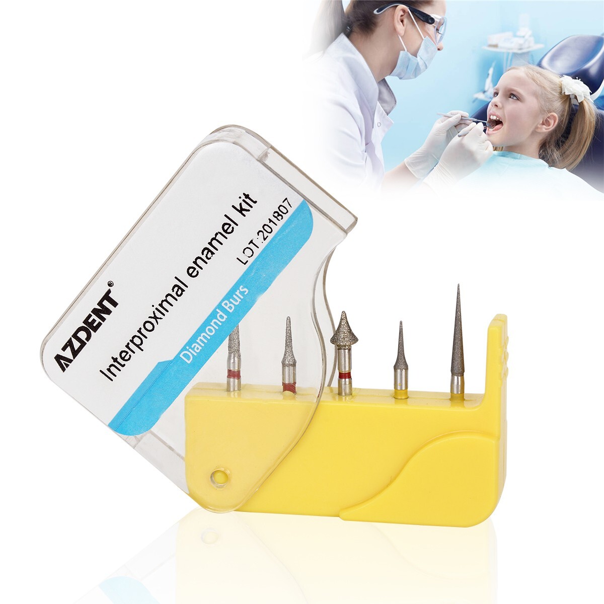 5pcs Ortho IPR Kit Interproximal Enamel Reduction FG Dental Diamond Burs