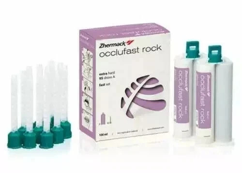 Zhermack Occlufast Rock Bite Registration Extra Hard Fast Set 2pk w/ Tips fs