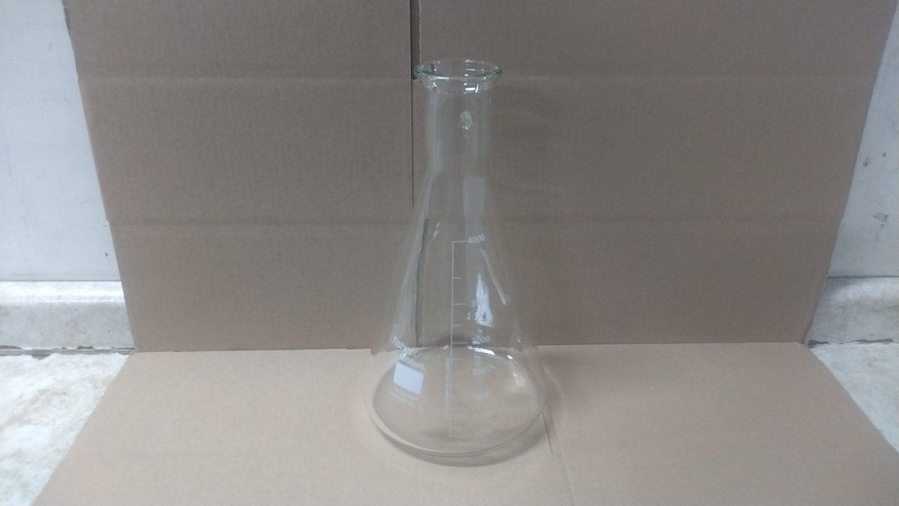 Fisher Brand FB-300-4000 4000mL Capacity Clear Glass Filtering Flask