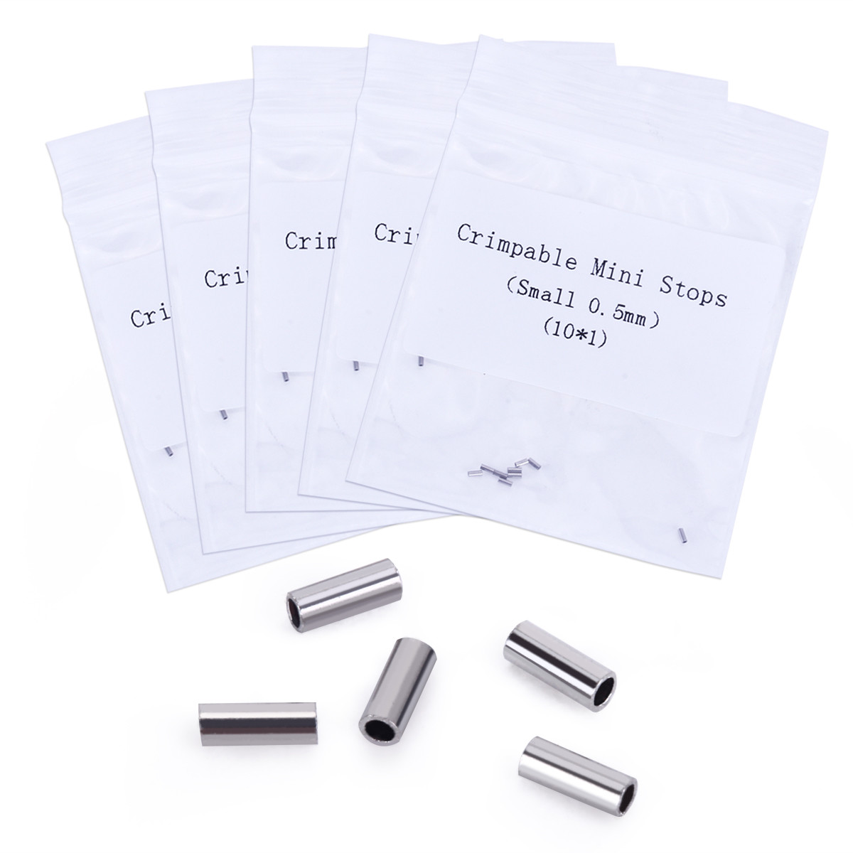 10pcs/Pack Orthodontic Dental Crimpable Hooks Crimpable Mini Stops 0.5mm & 0.8mm
