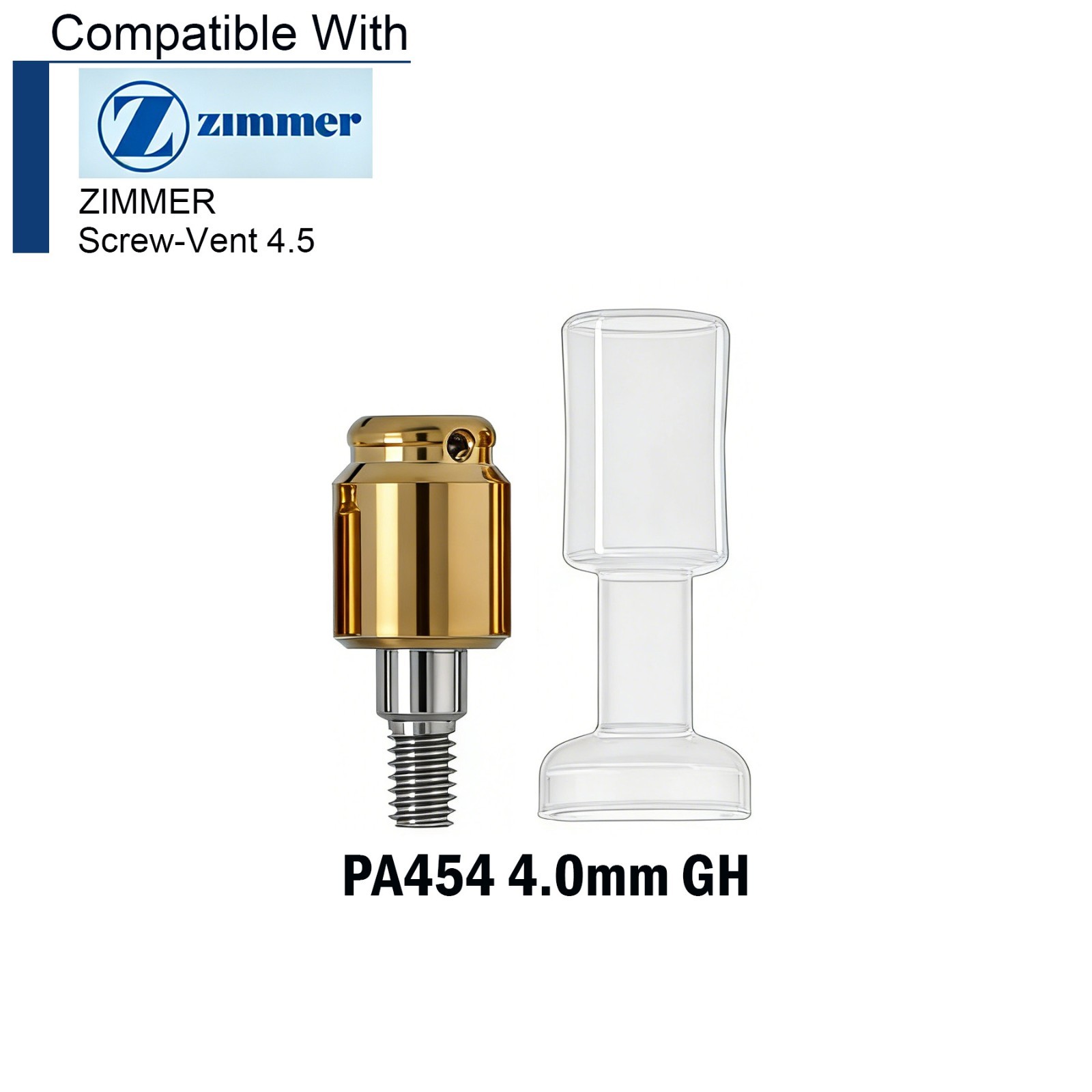 US Dental Locator Abutment for ZIMMER Screw-Vent 4.5 Platform
