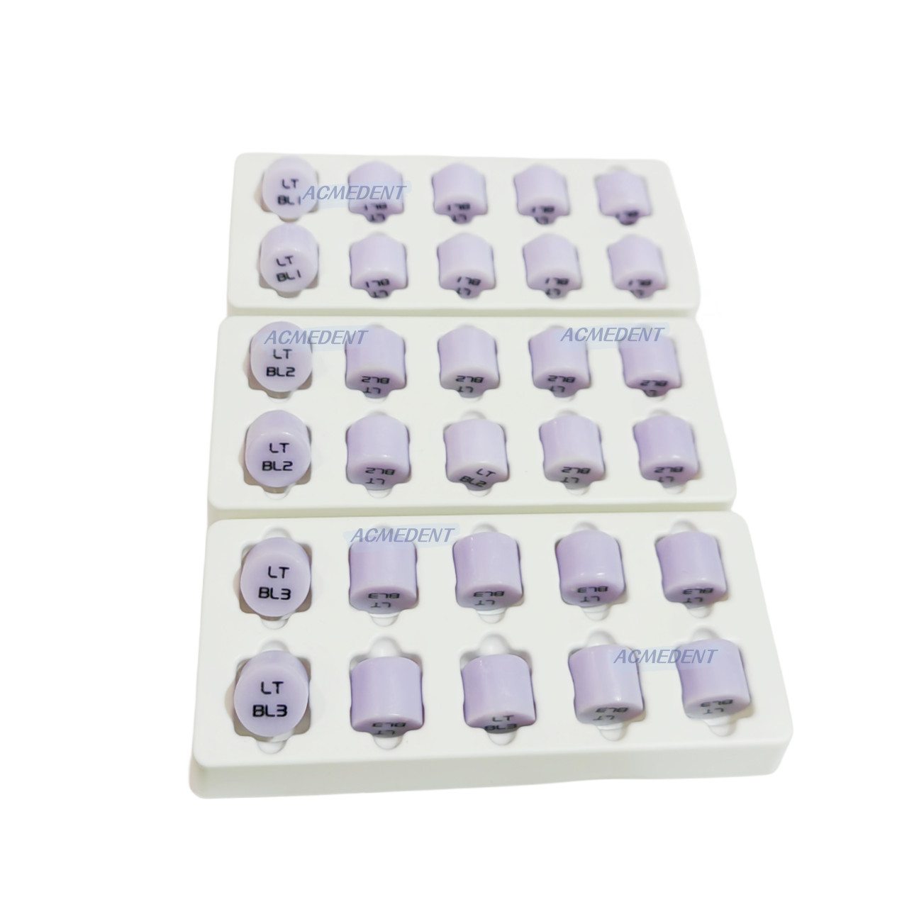 Low Transparency Dental Glass Ceramic Liithium Disslicate Blocks C14 CAD CAM