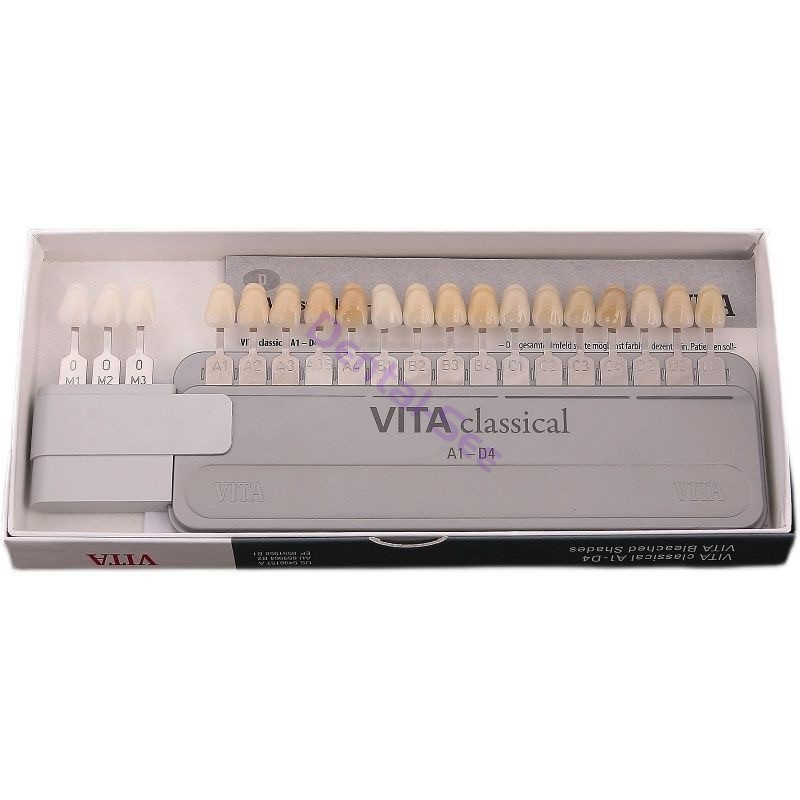 New 1 Set VITA Classical Dental Shade Guide 19Colors with Bleached Shades Clip