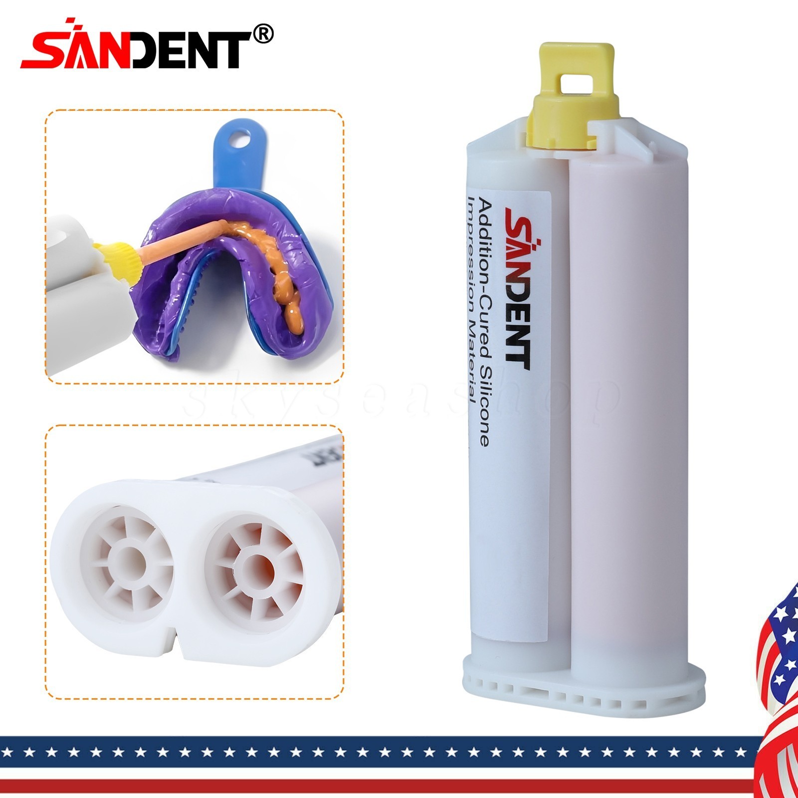 REGULAR SET Light Body Dental Impression Material VPS 50ml 5 Tips
