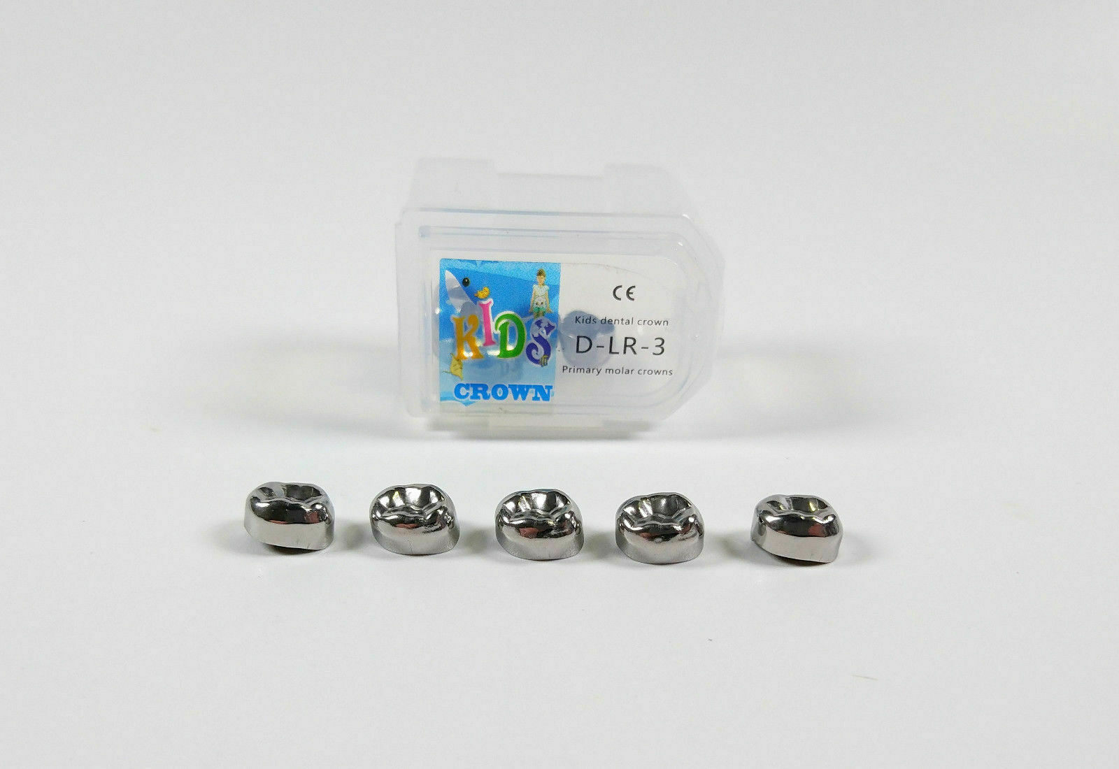 5pcs Dental Kids Primary Molar Crowns Stainless Steel Pediatric crown 48 Sizes