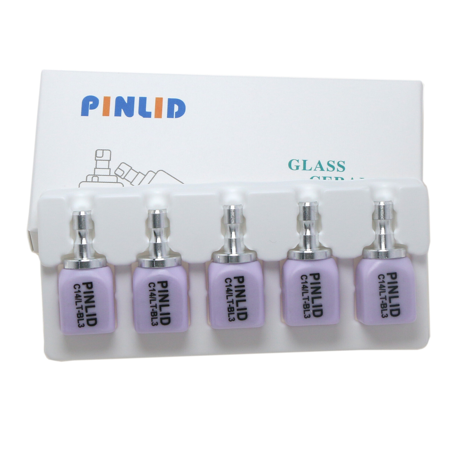 US C14 HT/LT Dental Emax CAD blocks Glass Ceramic Lithium Disilicate Block CEREC