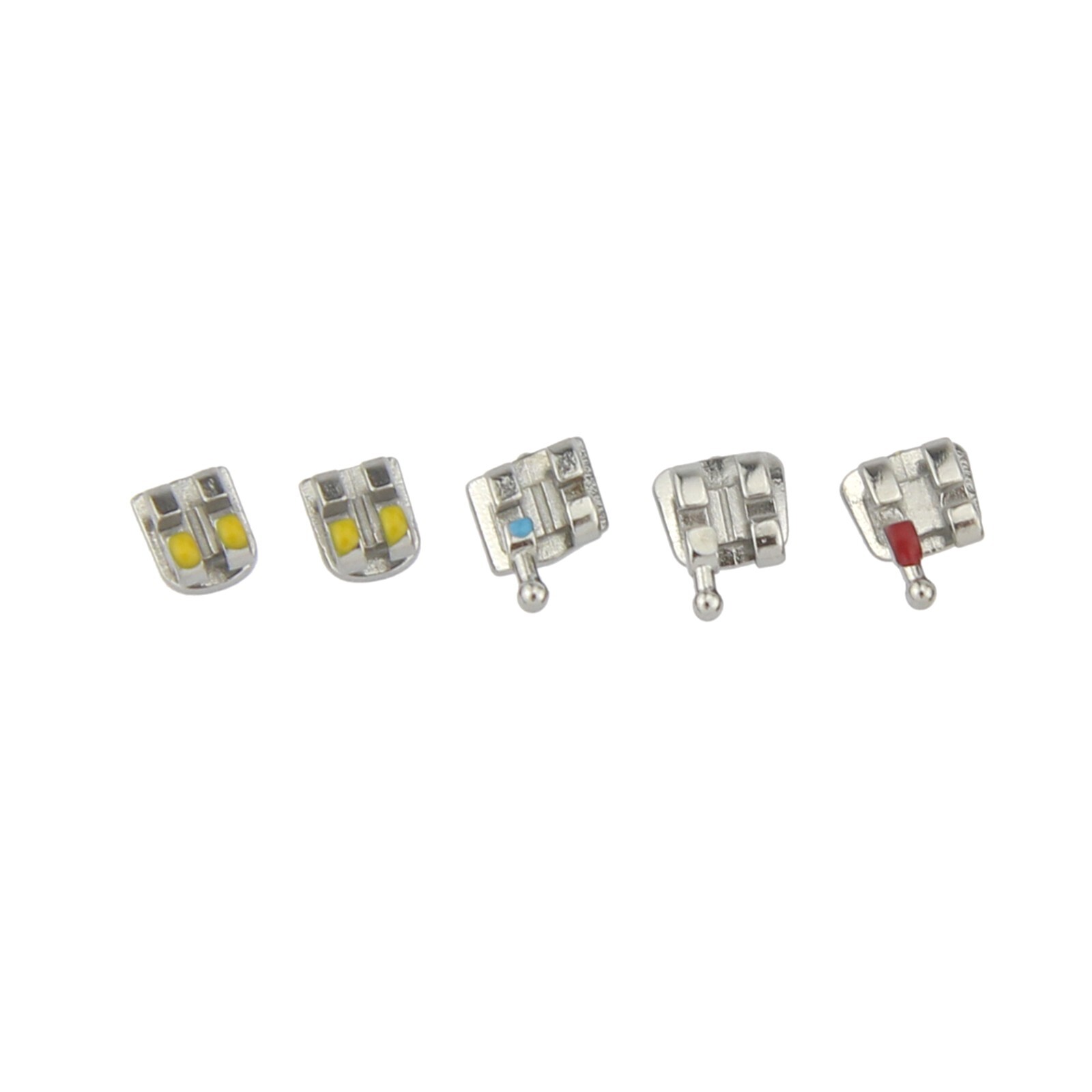 Dental Orthodontic Bracket Braces Metal Mini Roth MBT 018 022 345 Hooks MIM 5-5