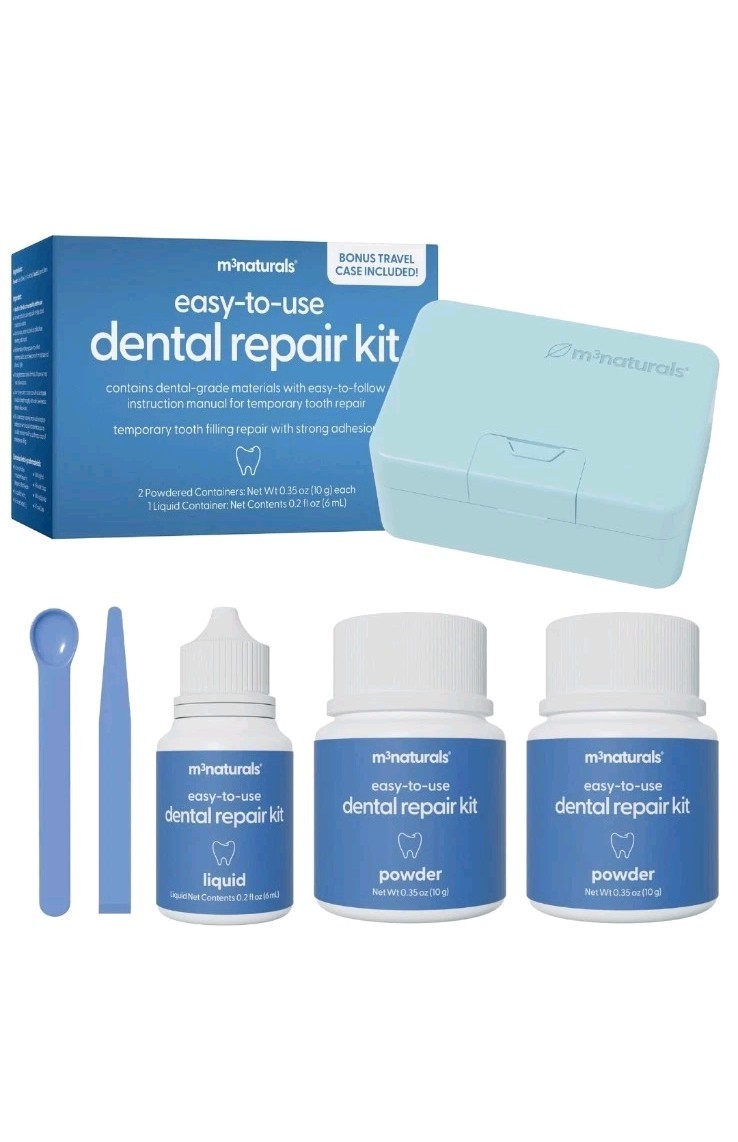 Dental Tooth Repair Kit, Dental-Grade Materials, Temporary Filling Composite …