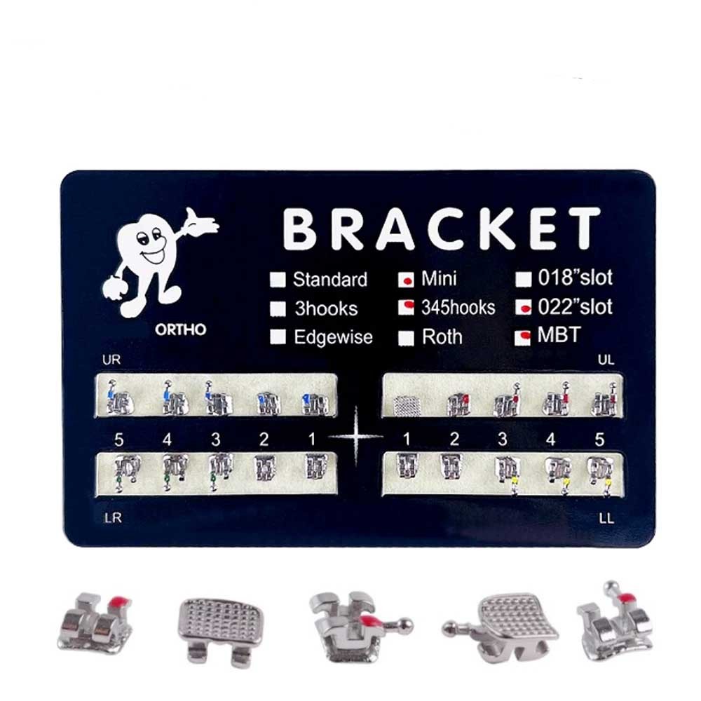 1pack Dental Orthodontic Brackets Braces Metal Monoblock （20Pcs/pack）