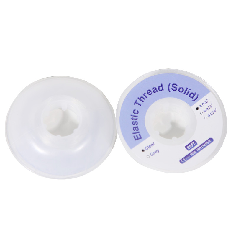 Dental Solid Elastomeric Thread Orthodontic Brackets Braces Traction Wire 25 FT