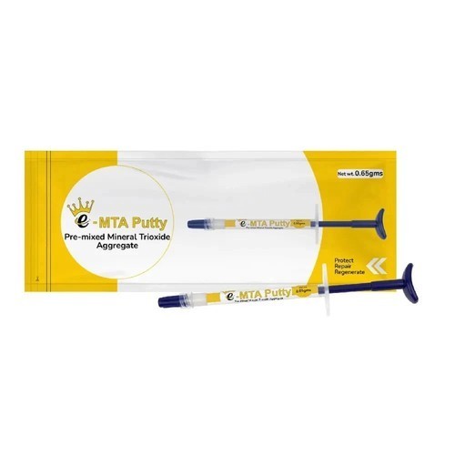 Dental E-MTA PUTTY Pre Mixed Mineral Trioxide Aggregate RCT 0.65gm Syringe FS