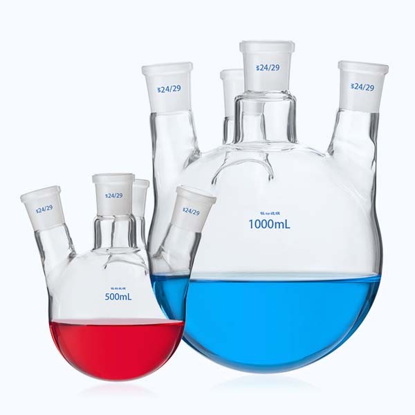 5ml – 1000ml Round Bottom Boiling Flask with 1-4 Standard Necks Lab Supplies