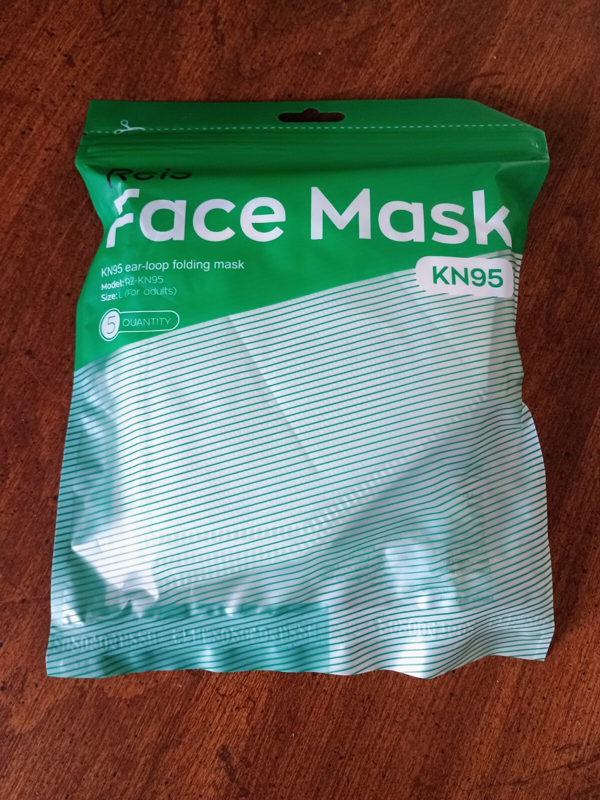 5x REIS KN95 Protective 5 Layer Face Mask Disposable N95 Mask – 5 Pack