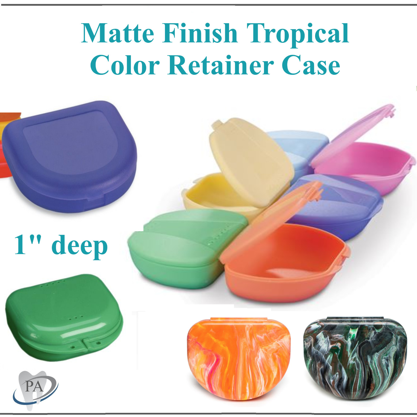 Dental Orthodontic Retainer Denture Storage Case Box Mouthguard Case, Upto 200Cs