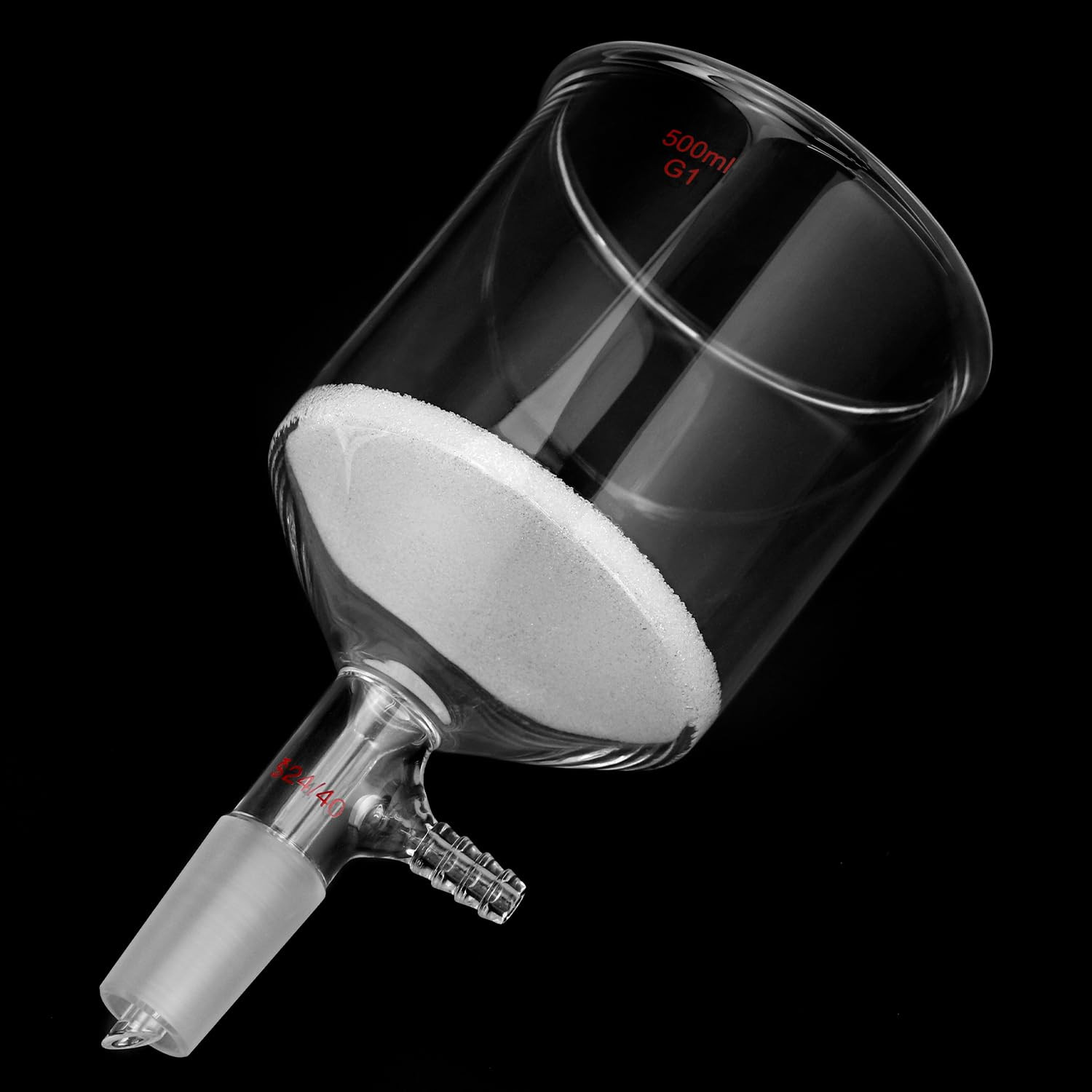 500Ml Filtering Buchner Funnel Medium Frit (G1) Lab Glassware with Standard 2…