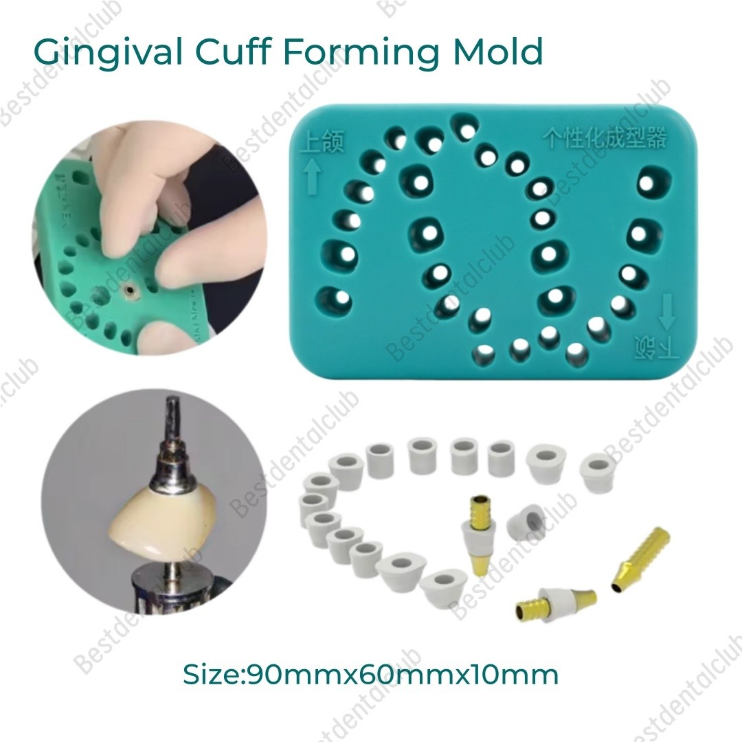 Dental Customizable Silicone Former Practice Mold Gingival Cuff Forming Mold