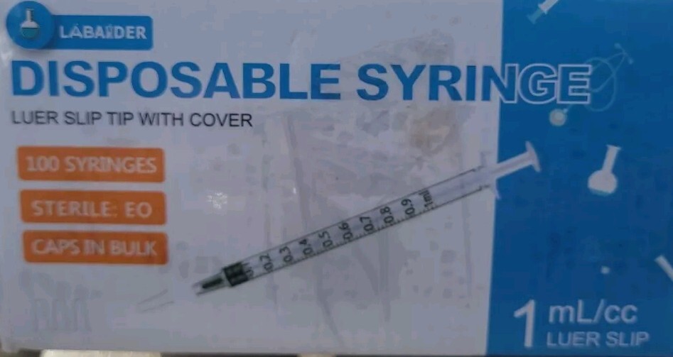 Lot Of 10 Disposable Luer Slip Tip 1ml/cc Syringes Sealed Sterile No Needles