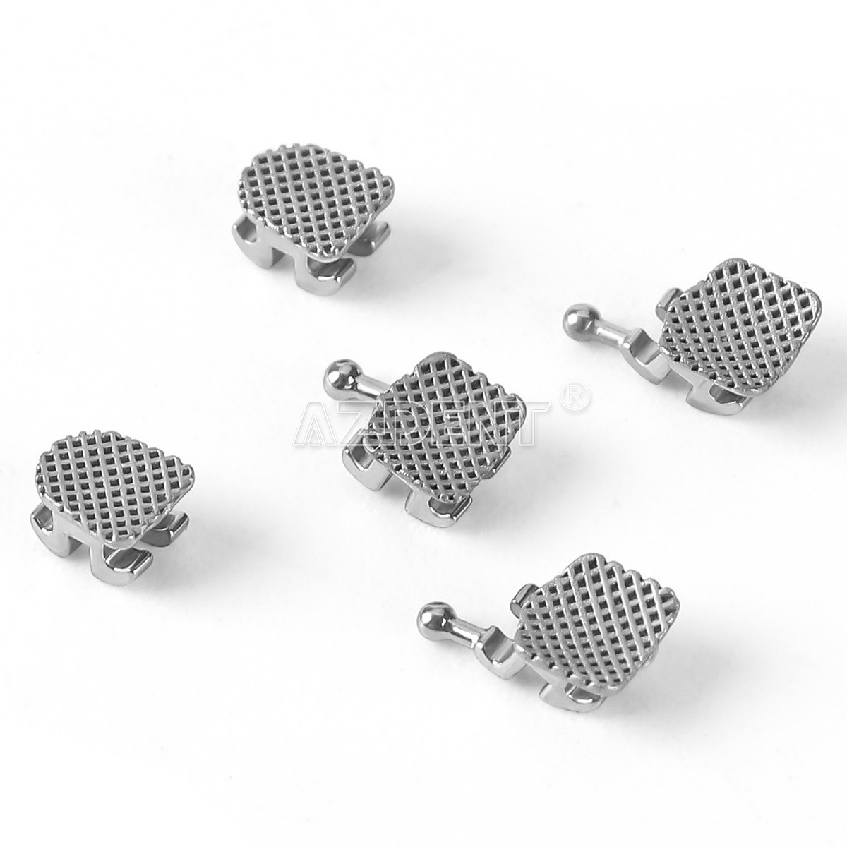 50 Sets AZDENT Dental Orthodontic MIM Monoblock Brackets Brace Roth.022 345 HOOK