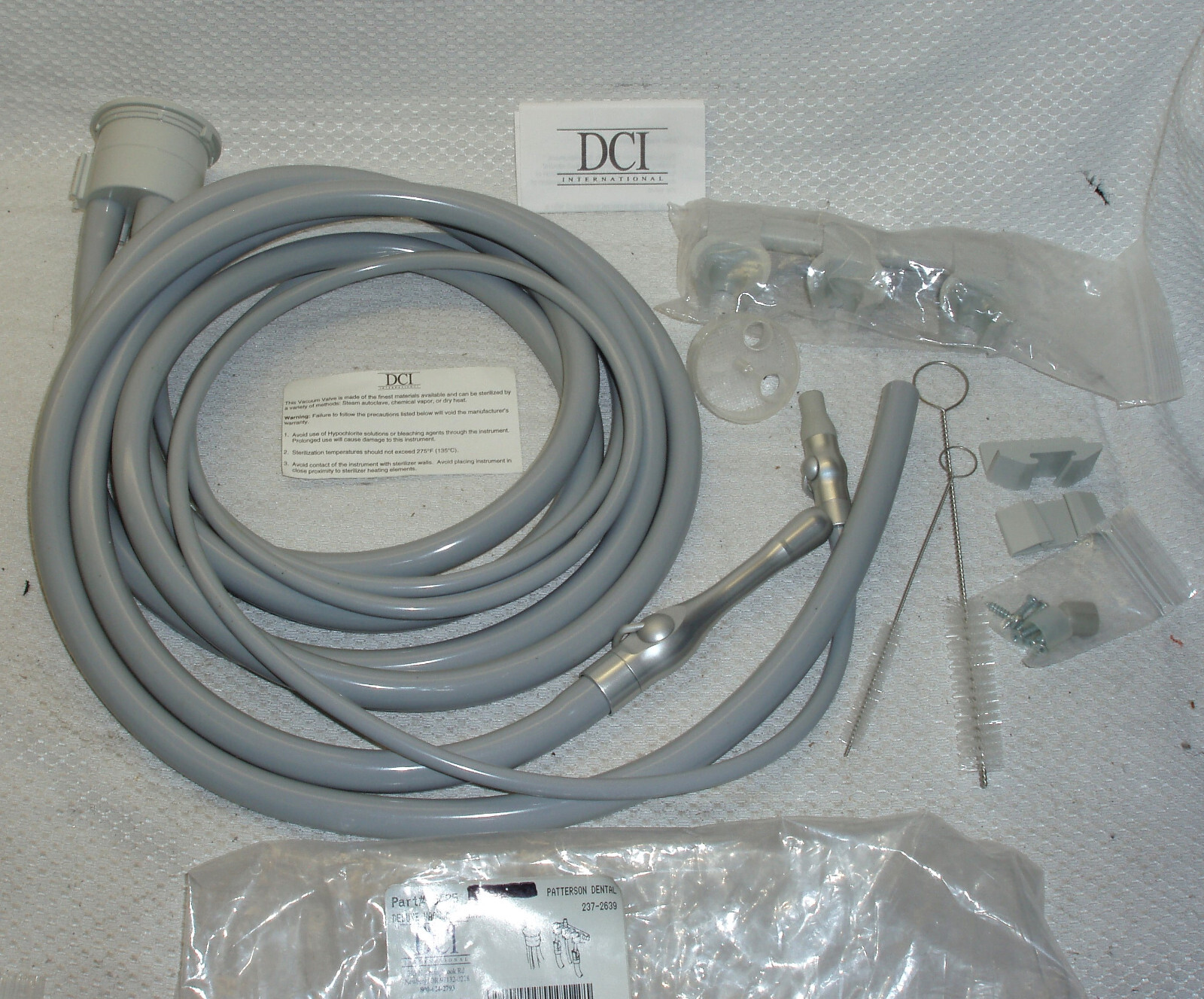 NEW DCI #5405 – Package with Autoclavable Premium Valves Hoses Etc. *LOOK*