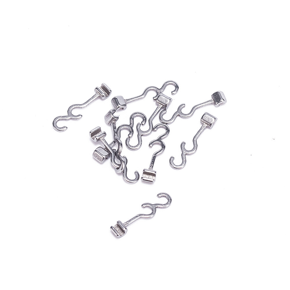 10pcs Dental Orthodontic Crimpable Hooks Stainless Steel Size Option Easyinsmile