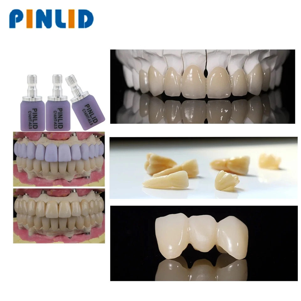 US C14 HT/MT/LT Lithium Disilicate Ceramic Multi Boxes For CEREC Dental Milling