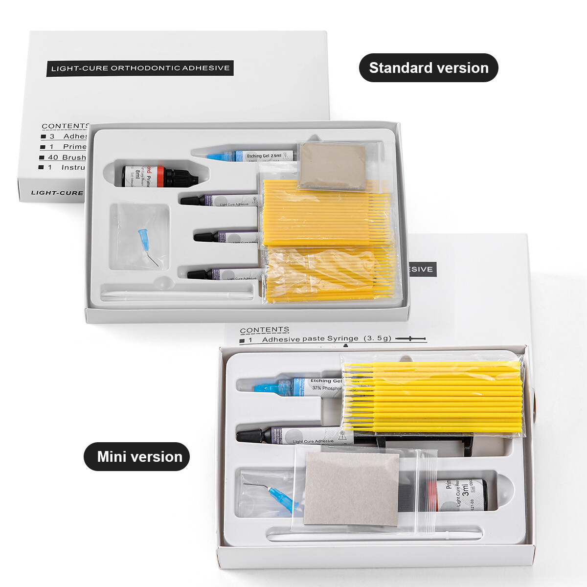 Dental Orthodontic Composite Resin Direct Paste Adhesive Bond Light Cure No-mix