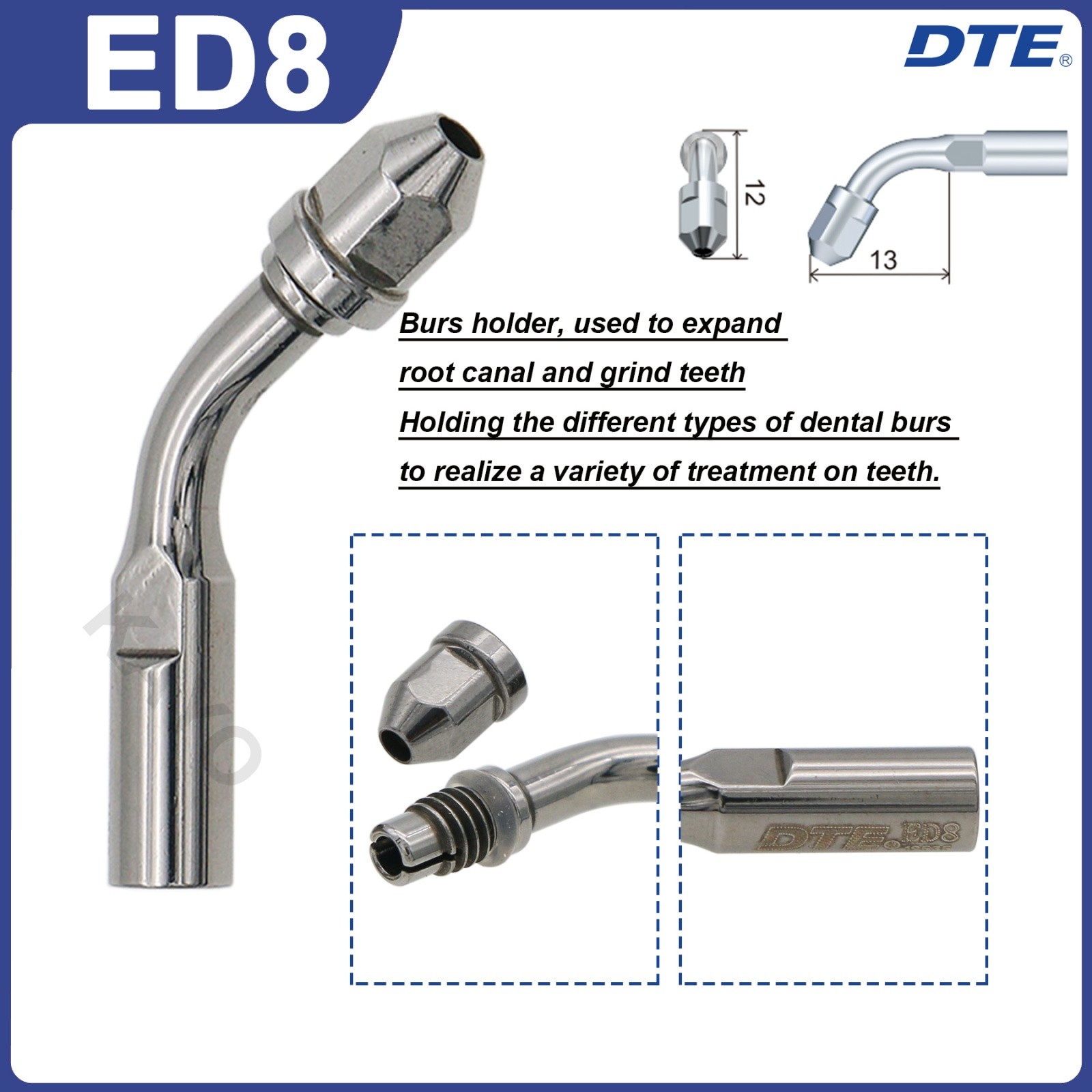 Woodpecker DTE Dental Ultrasonic Scaler Tips ED Endo Tips Fit NSK SATELEC ACTEON