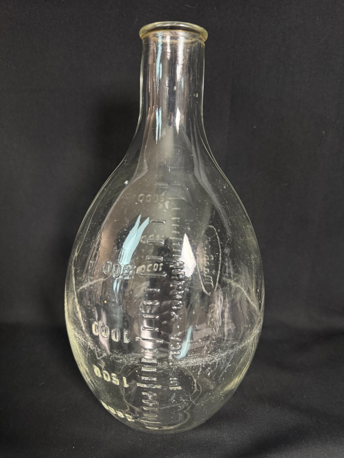 Antique MacBick Rare Pyrex American Laboratory Beaker 2000ml Vintage Lab Glass B