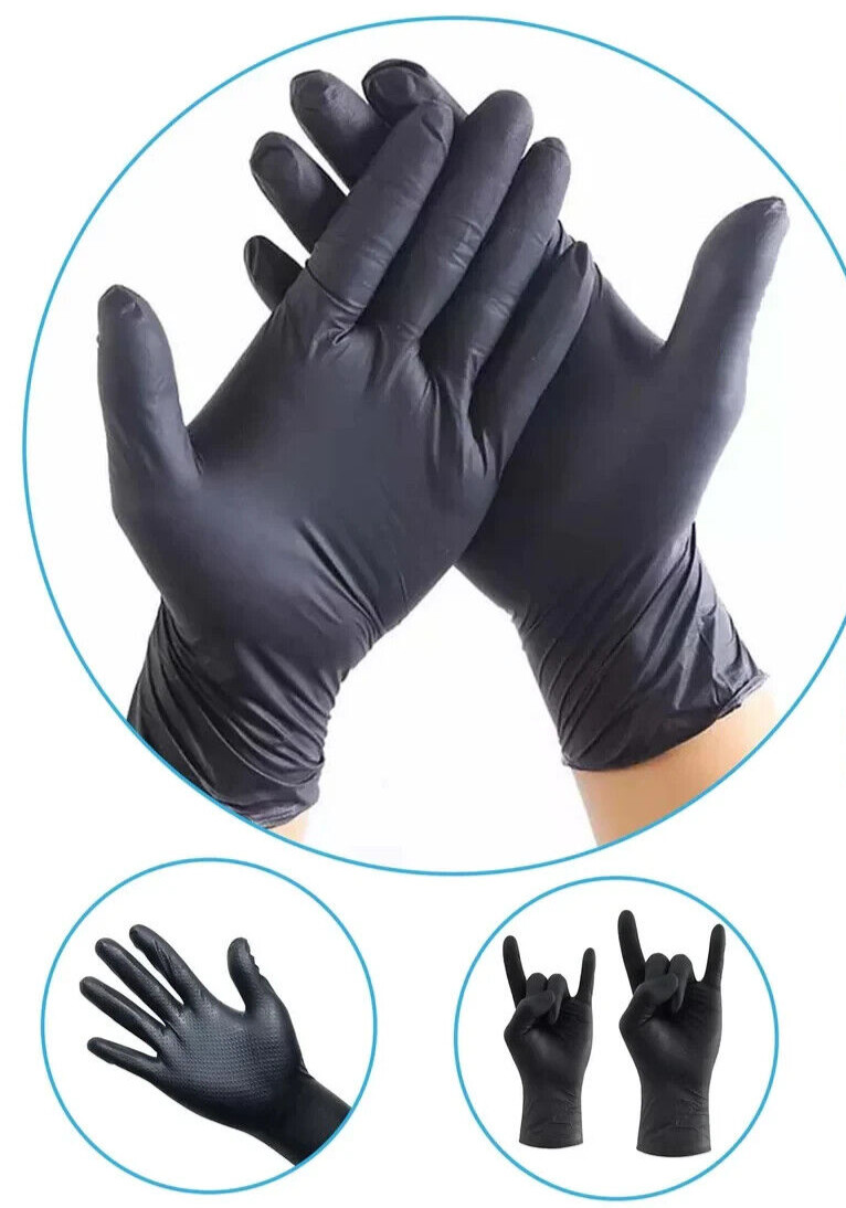 GP Craft Black Nitrile Gloves – 1,000 Count, Latex-Free, Powder-Free, 5Mil Thick