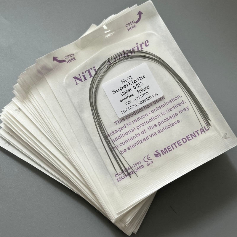 10Pcs/Pack Dental Orthodontic Arch Wire Super Elastic Niti Round Natural Form