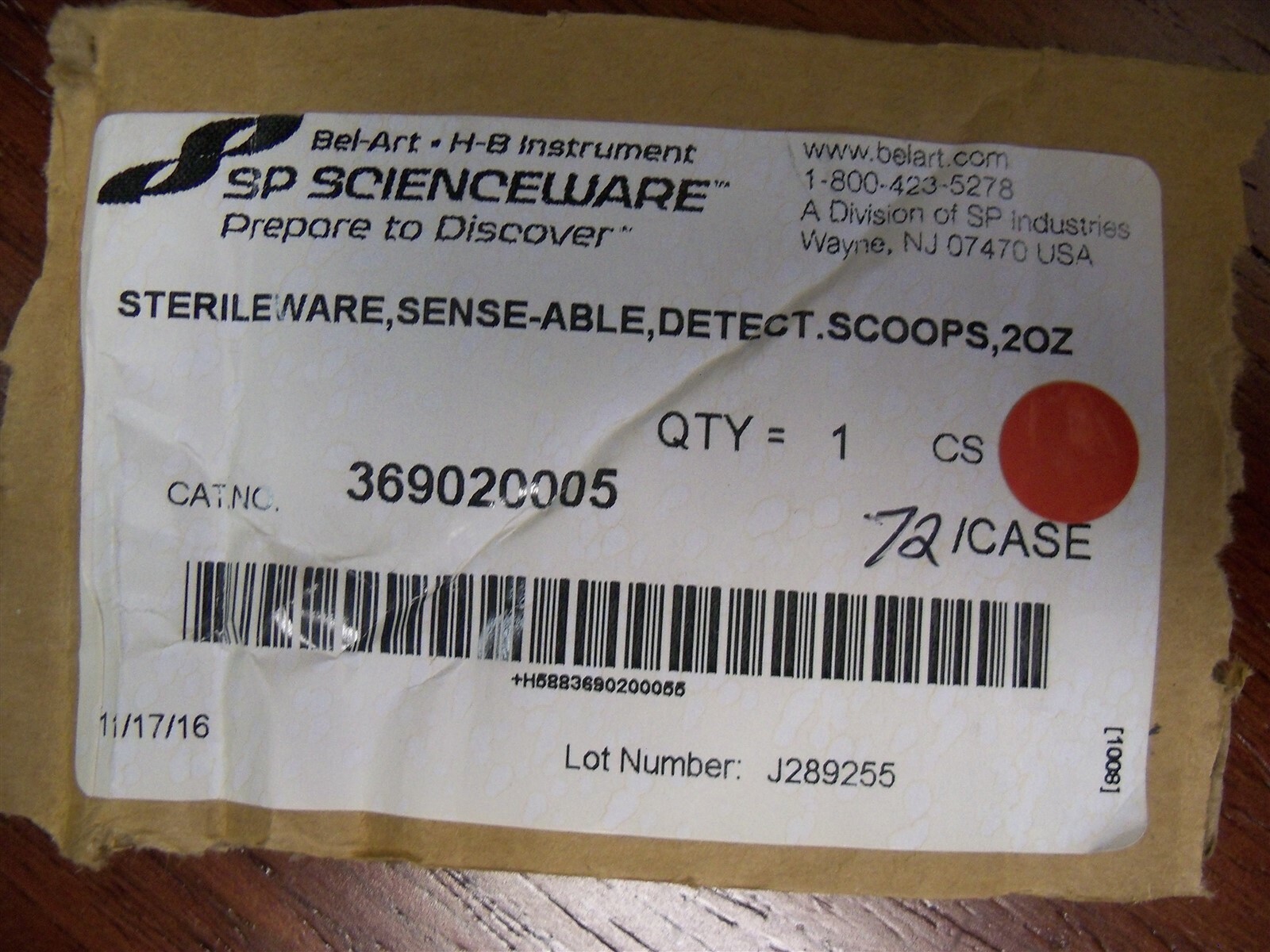 H36902-0005 Sterileware Scoop 60ml 2oz Metal Detectable Sampling Spoon Lot of 70