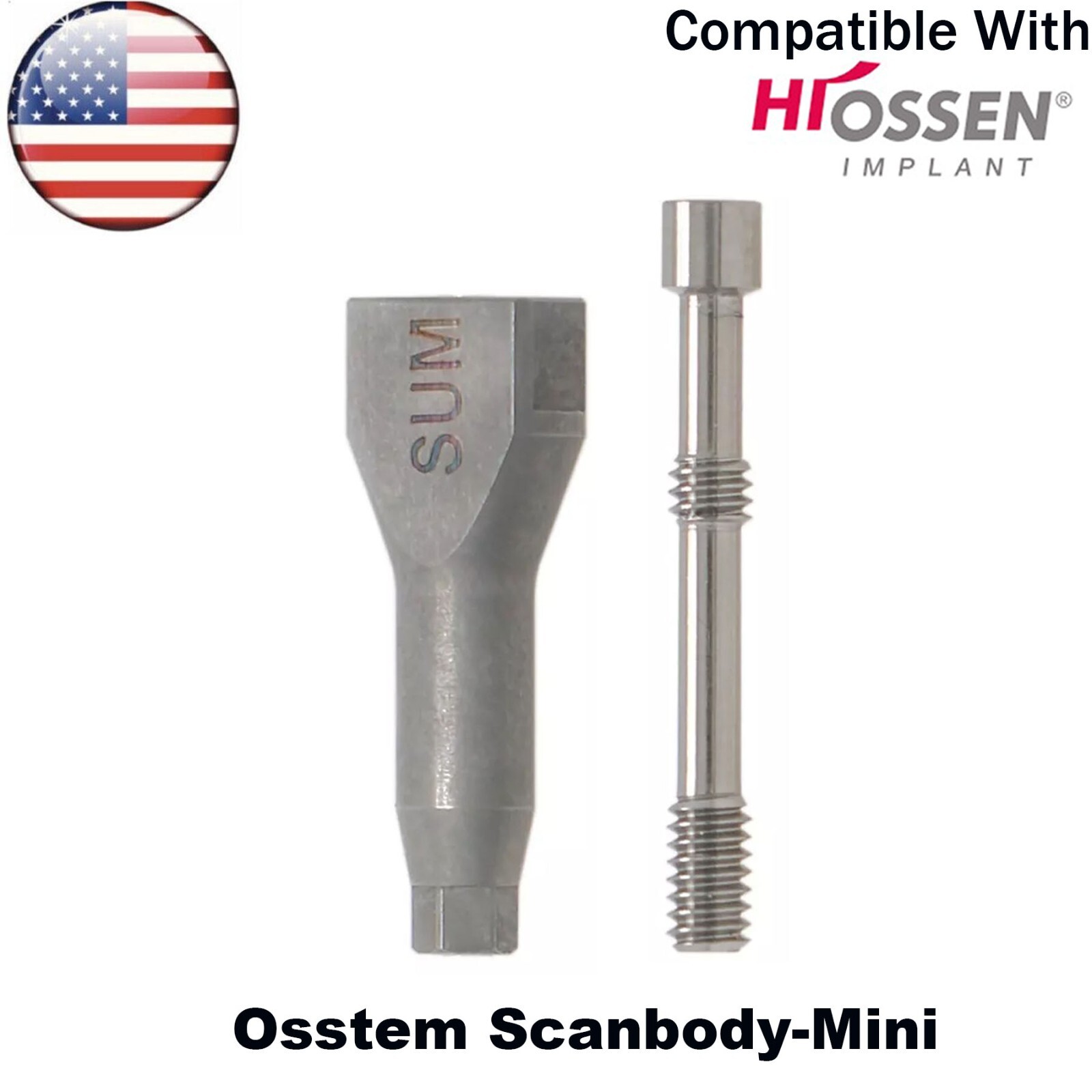 US Dental CAD/CAM Implant Scan Body Mini/Regular Fits Hiossen Osstem ET