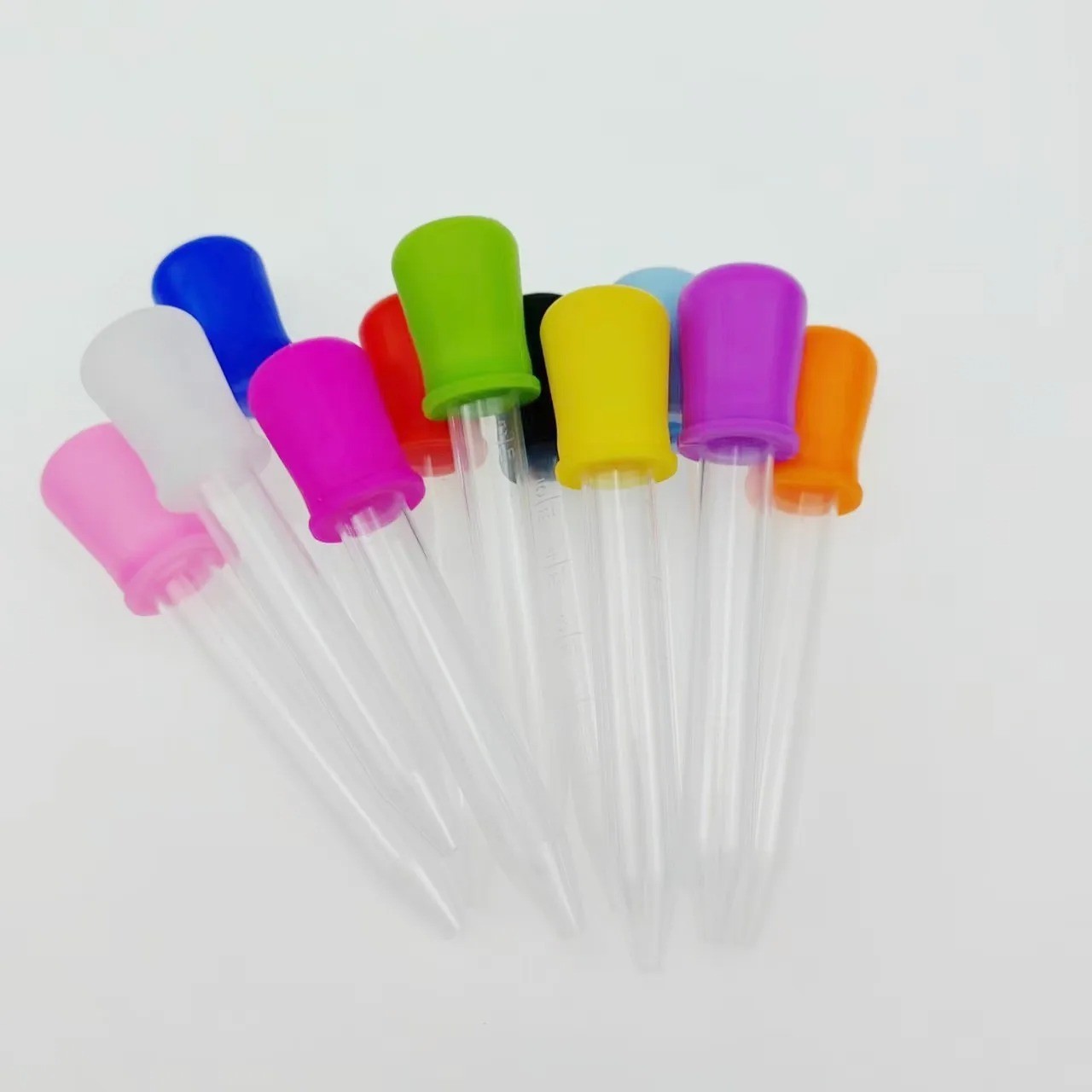 5PCS 5ml Silicone Pipette Dropper Medicine Liquid Eye Ear Lab Tool Set Kits