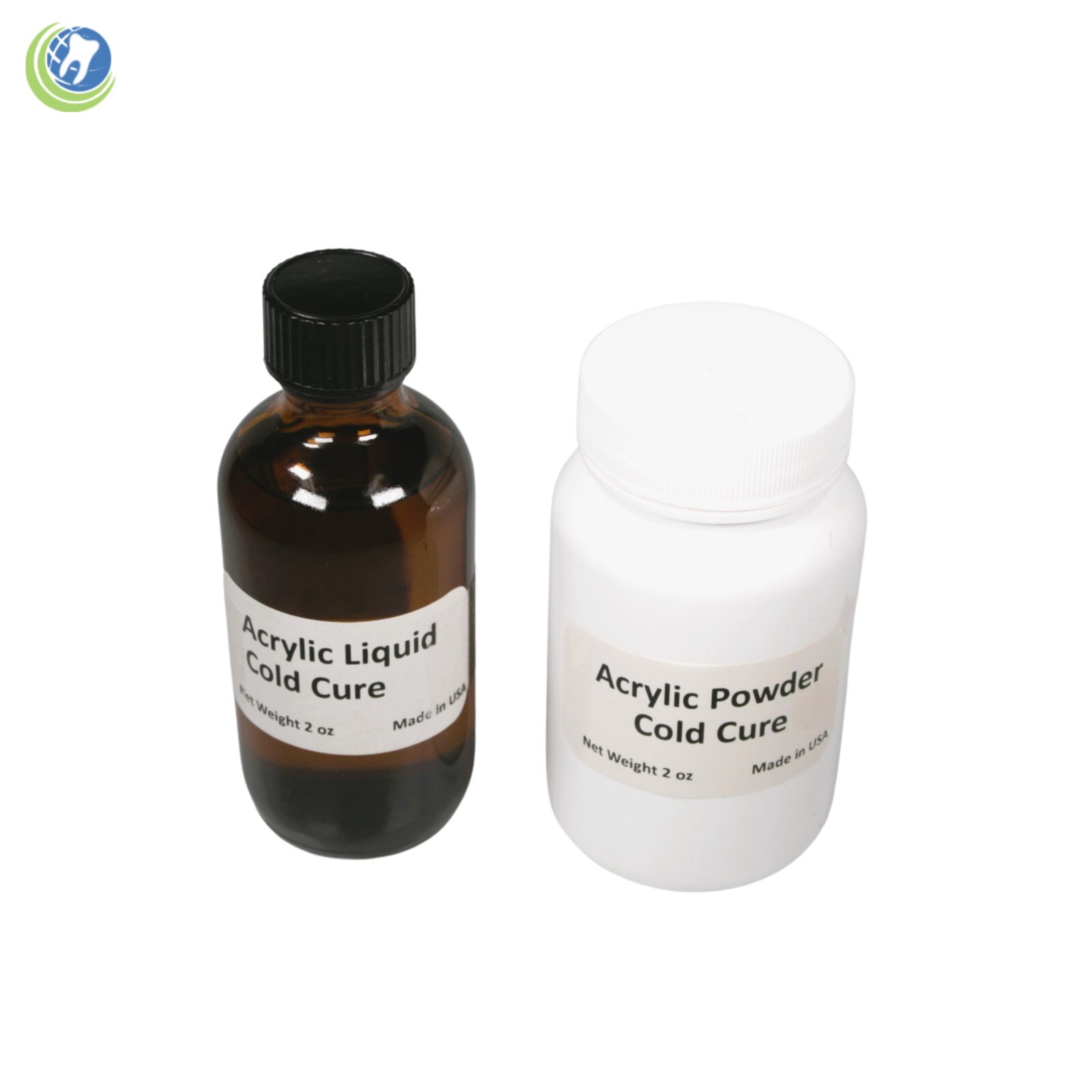 Dental Lab Dentist Self Cure Curing Acrylic MINI KIT Light Pink Veined 2oz:2oz