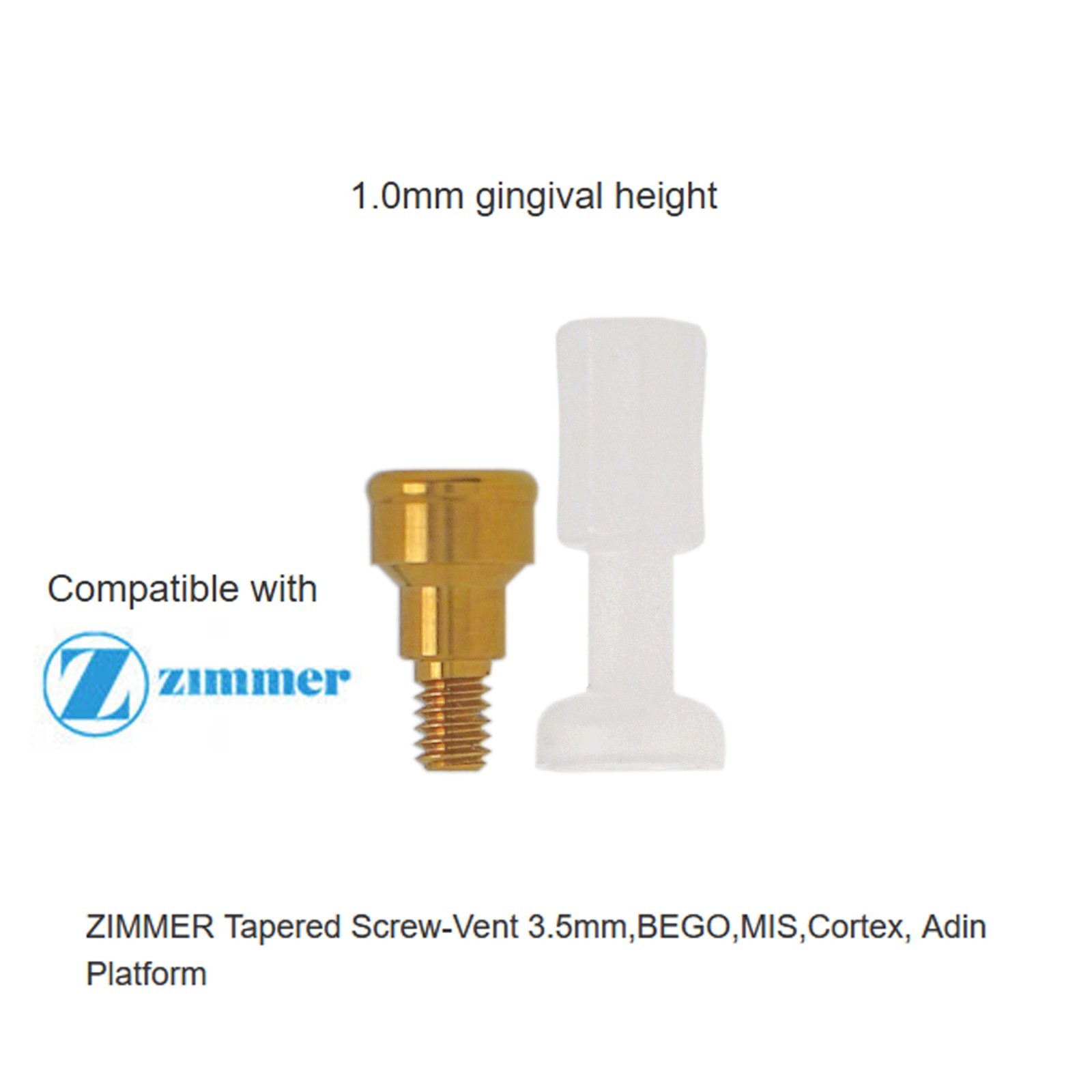 1Pcs Implant Removable Locat0r Abutment Diameter Ø3.5mm/4.5mm,For Zimmer MIS