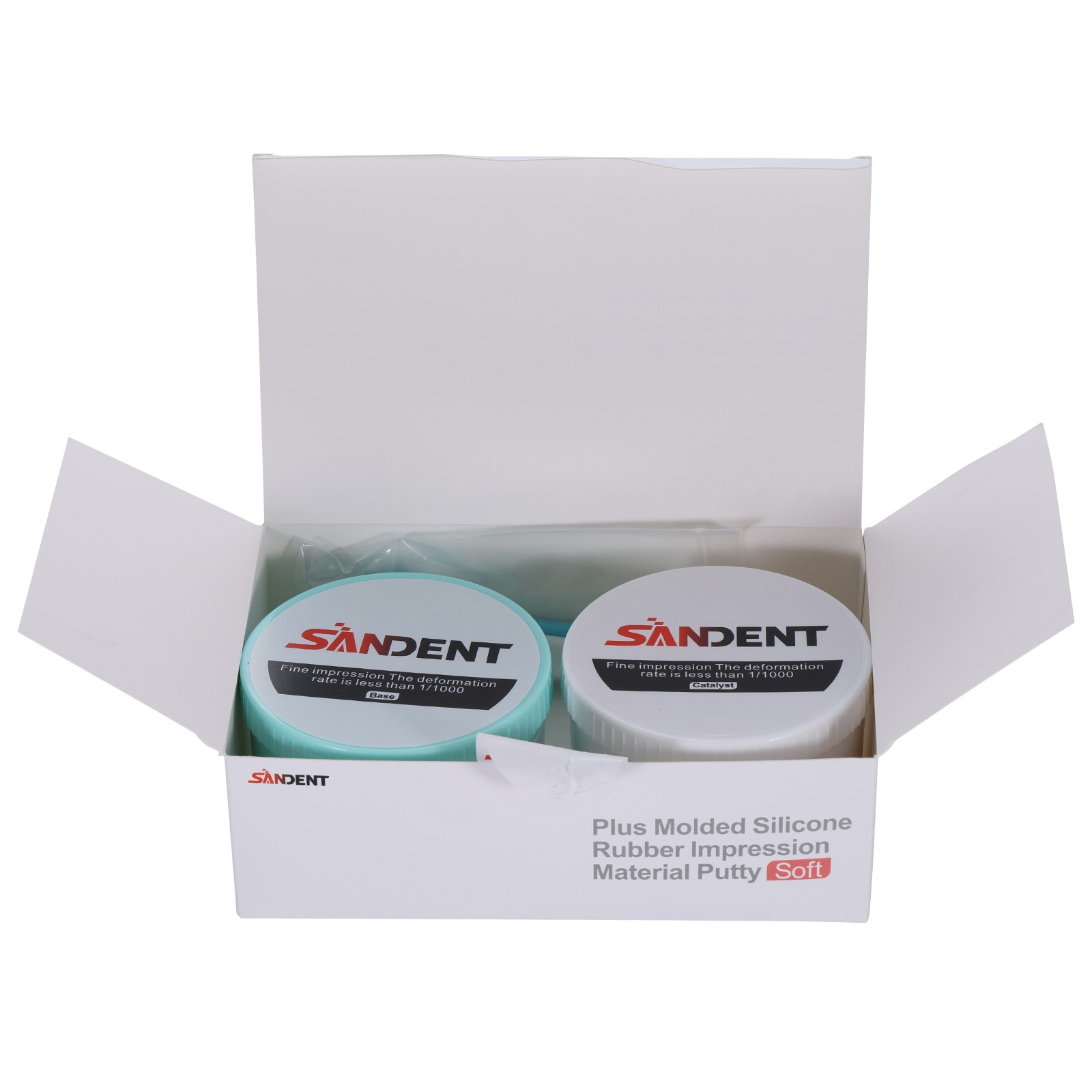 10Sets Dental Impression Putty Fast Set VPS 400g Base & 400g Catalyst Heavy Body