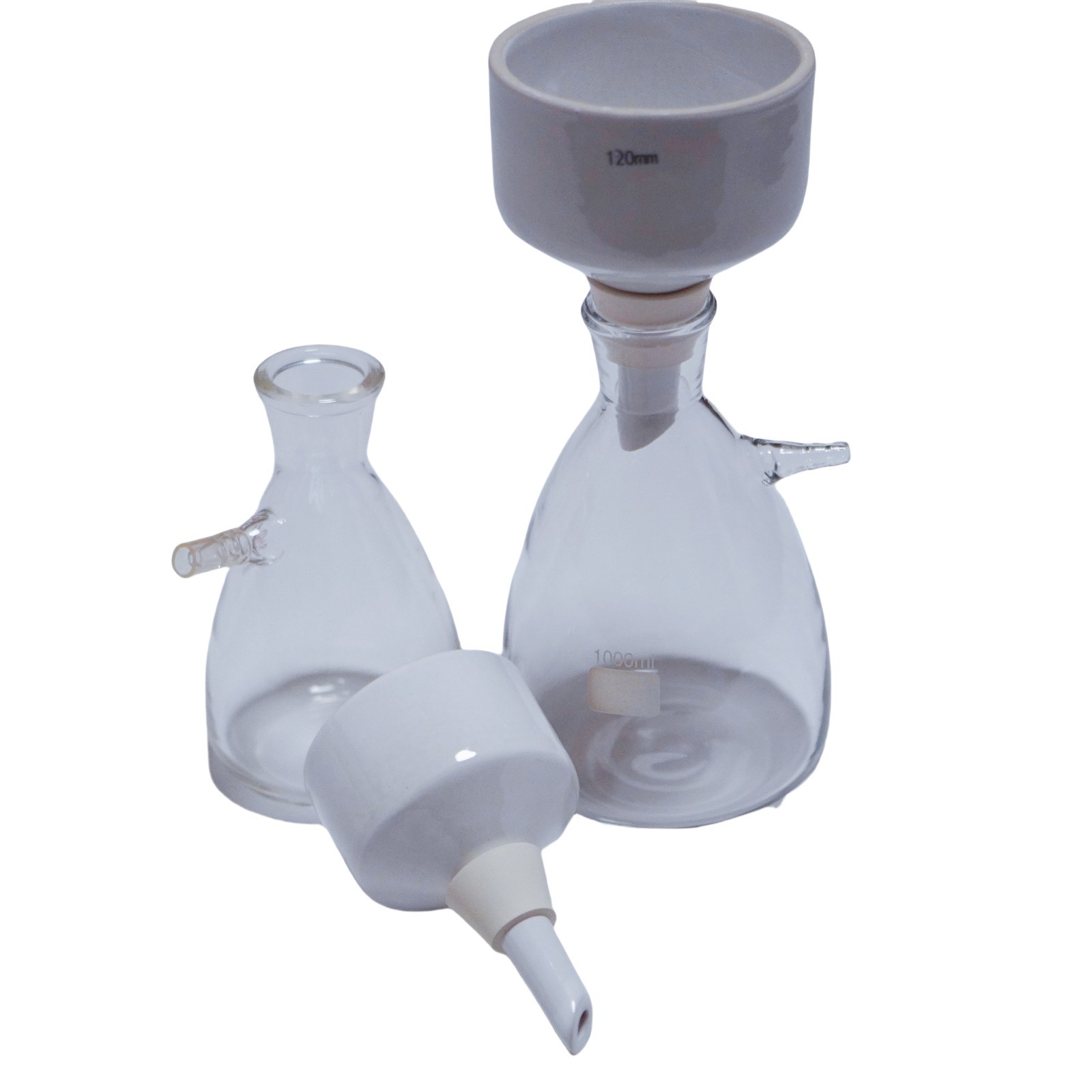1 set of lab glass buchner funnel kit filter funnel kit 1000 ml, 500 ml