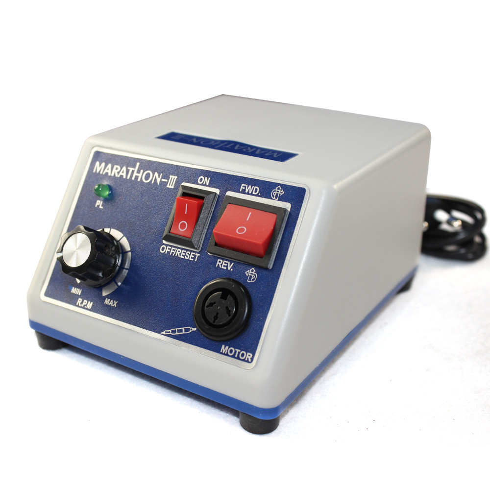 Dental Lab Micro Motor Marathon Polisher Machine+35000 RPM Handpiece+10 Burs New