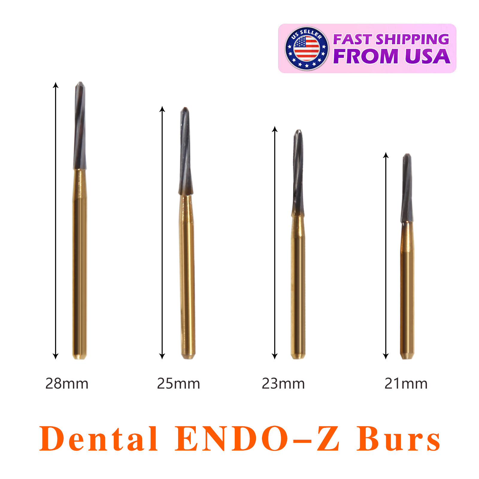 Dental Endo-Z Bur Carbide Tungsten Surgical Cutter Burs 23-28mm 5pcs/pack MD