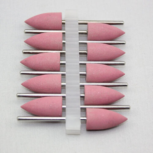 50 Pcs Dental Lab Silicone Rubber Polishers Diamond Polishing Burs 2.35 mm