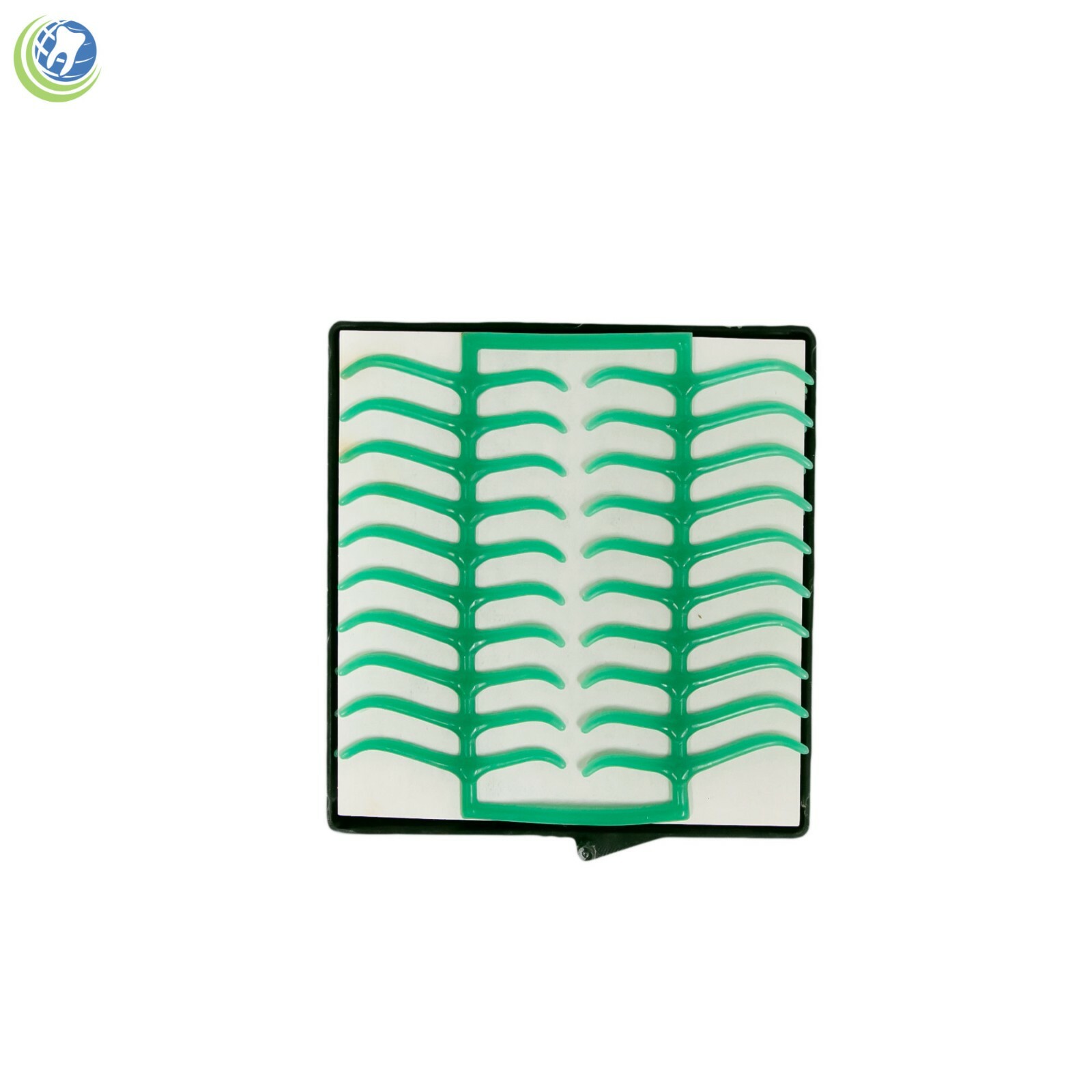 Dental Lab Wax Clasps Molar Patterns 10 Sheets (200 Clasps) Green Casting