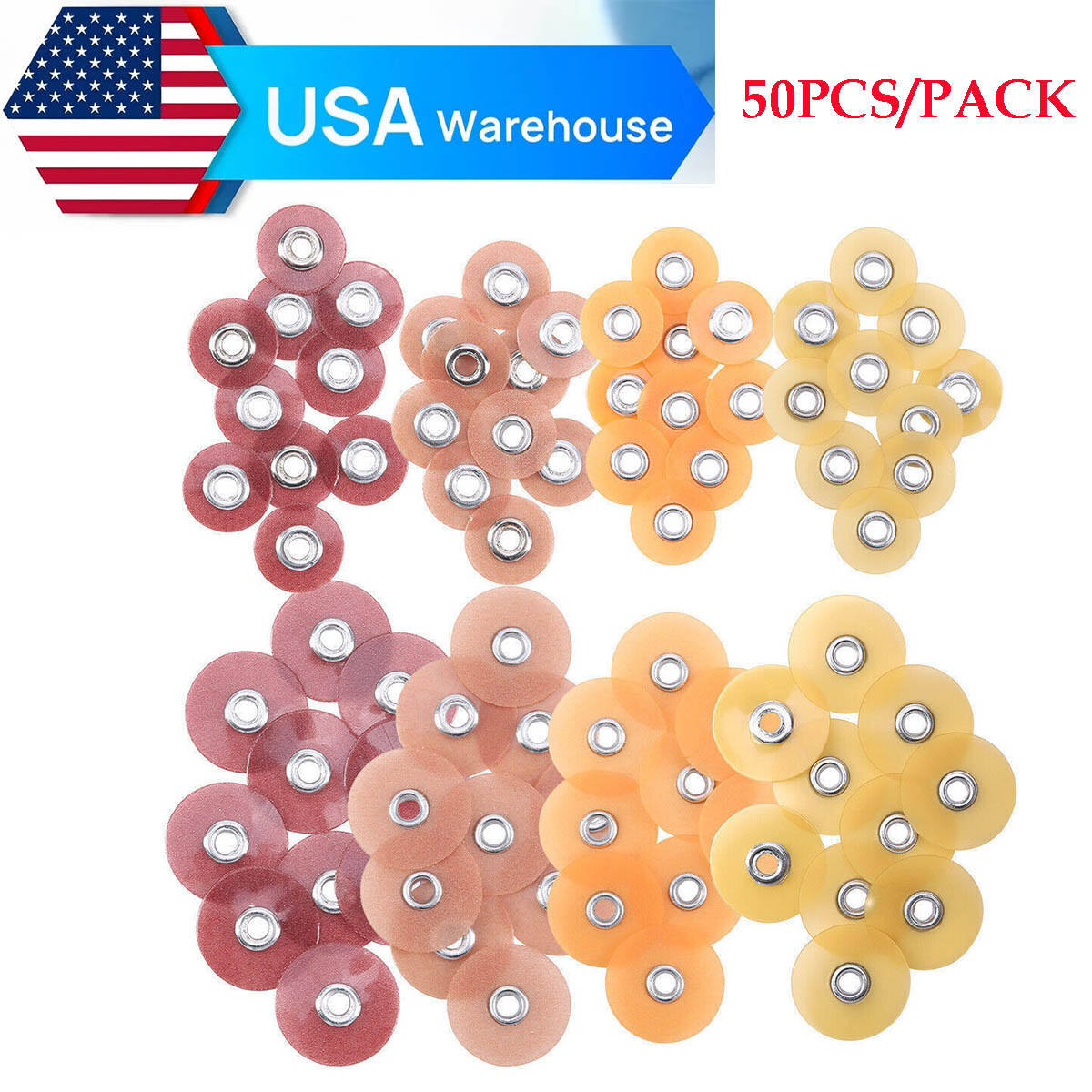 300pcs Dental Sof-Lex Extra Thin Composite Finishing Polishing Discs 9.5/12.7mm