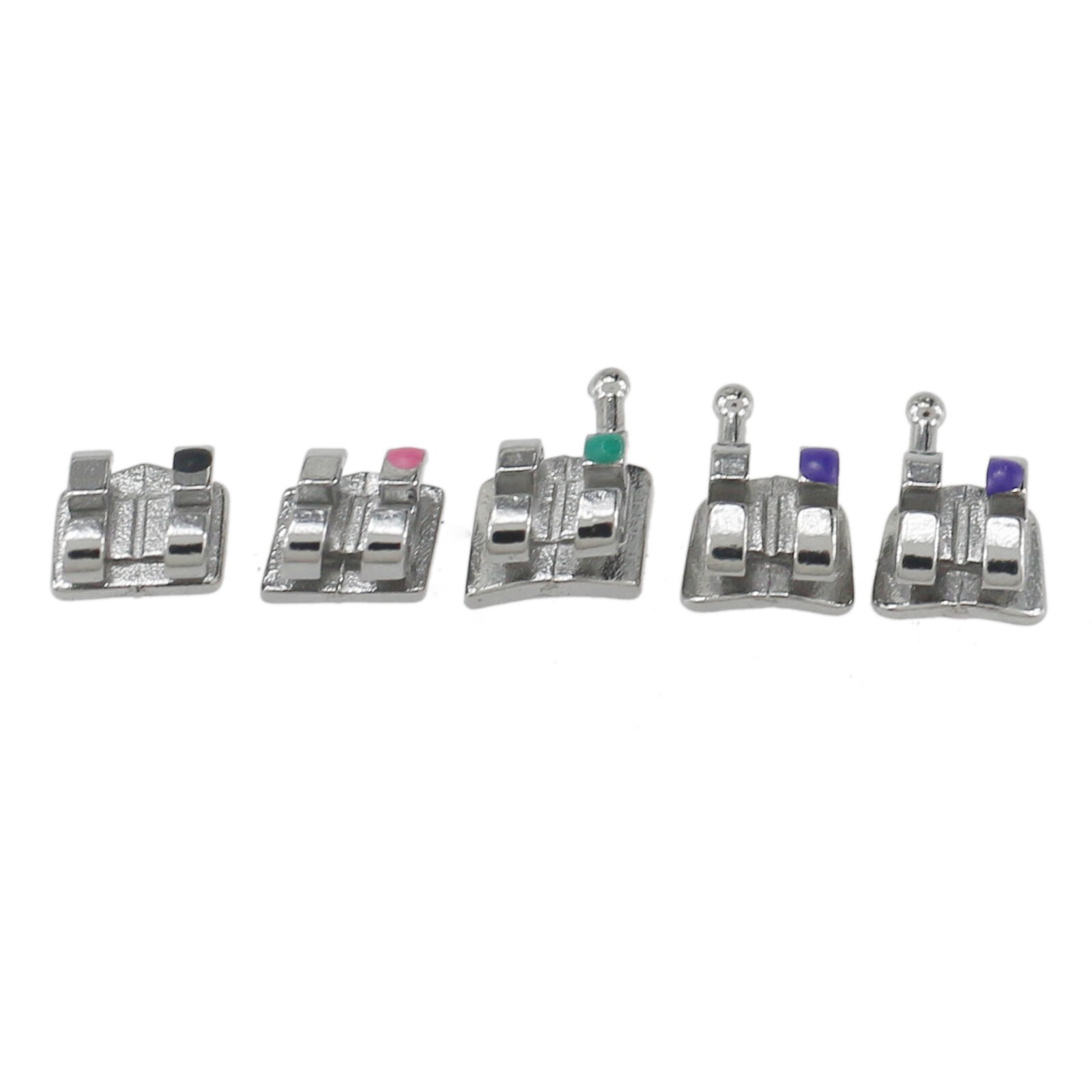 Dental Orthodontic Metal Brackets Braces Roth MBT 018 022 345 Hook Mini MIM Twin